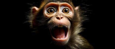 Surprised monkey. . photo