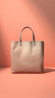 A stylish bag with a trend and an attractive background. . photo