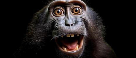 Surprised monkey. . photo