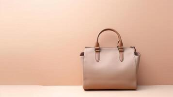 A stylish bag with a trend and an attractive background. . photo