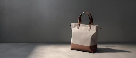 A stylish bag with a trend and an attractive background. . photo