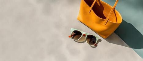A stylish bag with a trend and an attractive background. . photo