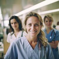 Smiling female doctor. . photo