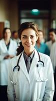 Smiling female doctor. . photo
