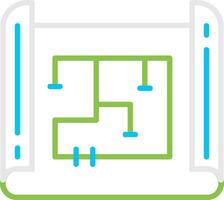 Blueprint Creative Icon Design vector