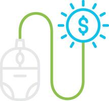 Pay Per Click Creative Icon Design vector