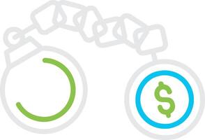 Debt Creative Icon Design vector