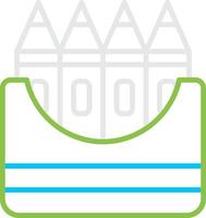 Crayons Creative Icon Design vector