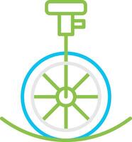 Unicycle Performance Creative Icon Design vector