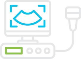 Ultrasound Creative Icon Design vector