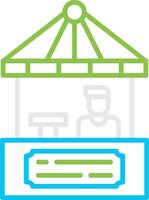 Ticket Office Creative Icon Design vector