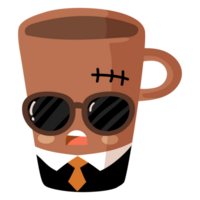 Funny coffee mugs and cups cartoon png
