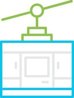 Cable Car Creative Icon Design vector