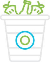 Waste Creative Icon Design vector