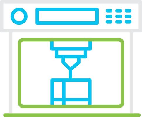 3d Printer Creative Icon Design