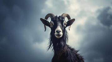 Gothic goat. . photo