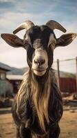 Gothic goat. . photo