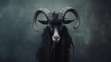 Gothic goat. . photo