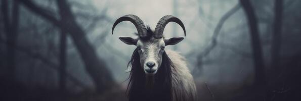 Gothic goat. . photo