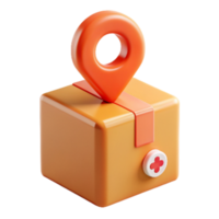 caja con rosado marca 3d imagen png
