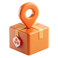 caja con rosado marca 3d concepto png