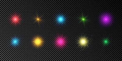 Light effect of lens flare vector