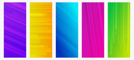 Modern colorful gradient background with lines vector