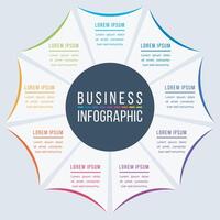 Infographic design 9 Steps, objects, elements or options circle infographic template for business information vector
