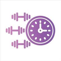 dumbbell in flat design style vector