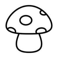 Simple Mushroom icon. The icon can be used for websites, print templates, presentation templates, illustrations, etc vector