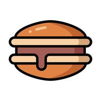 Simple Dorayaki colorful icon Illustration. The icon illustration can be used for websites, print templates, presentation templates, illustrations, etc vector