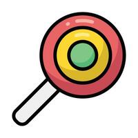 Simple Lollipop colorful icon Illustration. The icon illustration can be used for websites, print templates, presentation templates, illustrations, etc vector