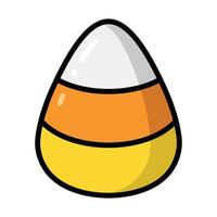 Simple Candy Corn colorful icon Illustration. The icon illustration can be used for websites, print templates, presentation templates, illustrations, etc vector