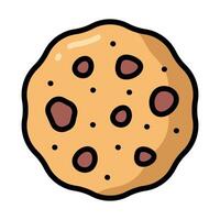 Simple Cookie colorful icon Illustration. The icon illustration can be used for websites, print templates, presentation templates, illustrations, etc vector
