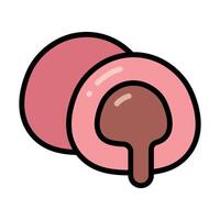 Simple Mochi colorful icon Illustration. The icon illustration can be used for websites, print templates, presentation templates, illustrations, etc vector