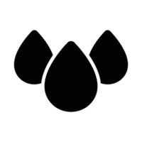 Simple Water glyph icon. The icon can be used for websites, print templates, presentation templates, illustrations, etc vector