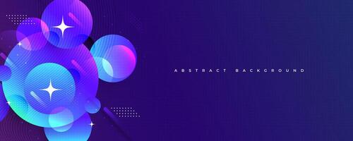 Abstract and Colorful Gradient Background Design with Circle Objects. Cover, Banner or Layout Design Template for Identity, Branding, Advertising or Promotion vector