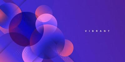 Abstract Background with Circles in Colorful Gradient Style. Cover, Banner or Layout Design Template for Identity, Branding, Advertising or Promotion vector
