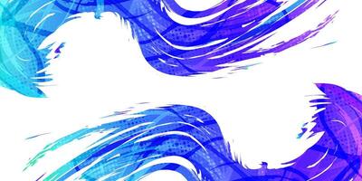 Abstract Vibrant and Colorful Gradient Brush Background with Halftone Effect. Grunge Sport Banner Design. Brushstroke Illustration vector