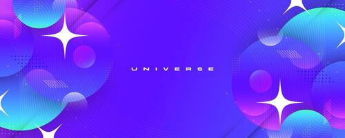 Abstract and Colorful Gradient Background Design with Circle Objects. Cover, Banner or Layout Design Template for Identity, Branding, Advertising or Promotion vector