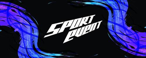Abstract Vibrant and Colorful Gradient Brush Background with Halftone Effect. Grunge Sport Banner Design. Brushstroke Illustration vector