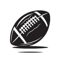 Silhouette of a Football vector