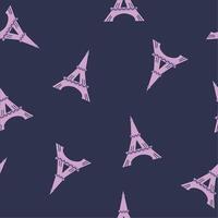 Eiffel tower seamless pattern background vector