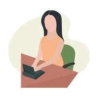 Court reporter concept icon clipart avatar logtotype isolated illustration vector