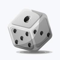 Dice clip art, take a chance with modern style of dice vector