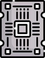 pcb board illustration design vector