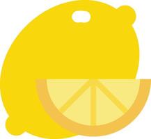 a lemon slice is shown in a white background vector