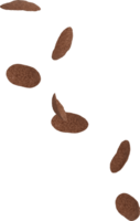 falling chocolate cereal png