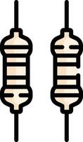 resistor illustration design vector