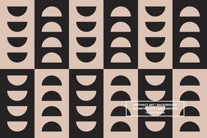 Geometric Pattern - Geometric Background - Abstract Background - Circles - Brown - Use in Website Design, Packaging, Wall Art, Wallpaper, Poster, Banner, Profile, Brochure, Apparel, Textiles vector